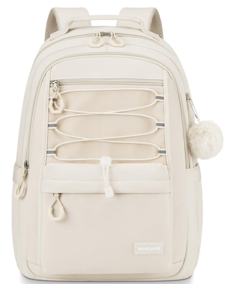 WINDARS School Backpack for Teens Girls, Aesthetic College Bookbag for Women Students Large Fashion Laptop Bag