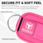 Women's Ankle Strap for Cable Machines & Resistance Bands: Gym & Home Workout Cuff Attachment for Leg Extensions, Kickbacks, Hip Abductors - Booty Exercises