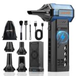 X301 Electric Air Duster-250000RPM Super Power-Air Duster, Replaceable Battery,Long Life-Snow Blower, 3-Gear Adjustable,4 nozzles for Computer, Keyboard, Outdoors and Car...