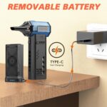 X301 Electric Air Duster-250000RPM Super Power-Air Duster, Replaceable Battery,Long Life-Snow Blower, 3-Gear Adjustable,4 nozzles for Computer, Keyboard, Outdoors and Car...