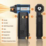 X301 Electric Air Duster-250000RPM Super Power-Air Duster, Replaceable Battery,Long Life-Snow Blower, 3-Gear Adjustable,4 nozzles for Computer, Keyboard, Outdoors and Car...