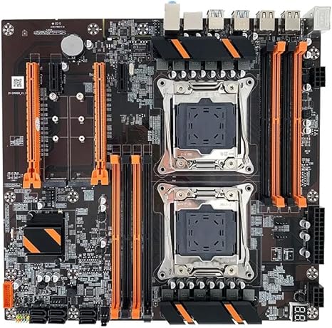 X99 Dual CPU Motherboard LGA2011-3 M.2 SSD Slots SATA3.0 PCIE3.0 X16 RAM Max RAM 256G Supports Xeon E5 V3 V4 CPU