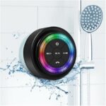XLeader, Upgraded, Pro Shower Speaker, Certified IPX7 Waterproof Bluetooth Speaker, with Lights, Suction Cup, Hook, Built-in Mic, Crystal Sound&Rich Bass, 12H Playtime, Ideal...