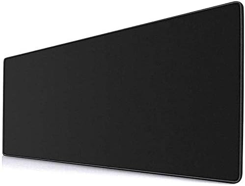 YEBMoo Gaming Mouse Pad XXL Extended Desk Pad & Thick Large (800x300x3 mm) Computer Keyboard Mousepad Mouse Mat (80x30 Black)