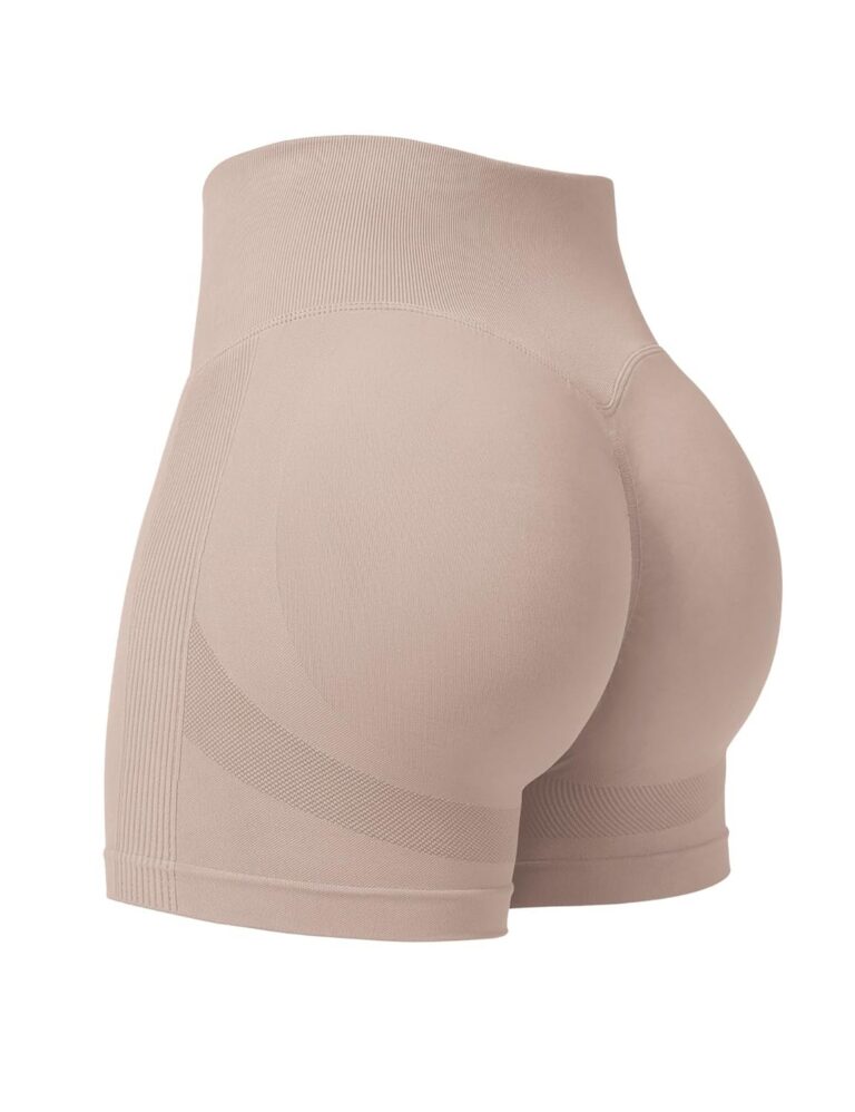 YEOREO Professional Women Workout Shorts 3.6" Scrunch Shorts Seamless High Waisted Contour Gym Yoga Biker Shorts