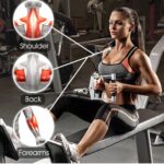 Yes4All Cable Machine Attachment, Row Handles, Tricep Rope, Straight Bar, V Bar, LAT Pulldown Accessories Load 880 LB for Home Gym