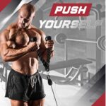 Yes4All Cable Machine Attachment, Row Handles, Tricep Rope, Straight Bar, V Bar, LAT Pulldown Accessories Load 880 LB for Home Gym