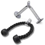 Yes4All Cable Machine Attachment, Row Handles, Tricep Rope, Straight Bar, V Bar, LAT Pulldown Accessories Load 880 LB for Home Gym