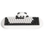 YUNZII C68 Panda Wireless Mechanical Gaming Keyboard, 68 Keys Cute Layout with PBT Keycaps,RGB Backlit, Hot Swappable,Creamy Switches,BT5.0/2.4G/Wired for Win/Mac (Panda...