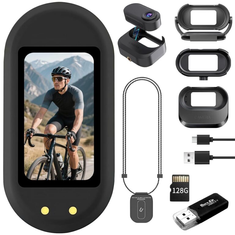 1080P Action Camera, Mini Thumb Camera,128GB Body Camera, POV Camera with 3-Hour Battery for Outdoor Leisure Enthusiasts，Bike Cycling, Pet Extreme Sports, Travel,Black Body Cam...
