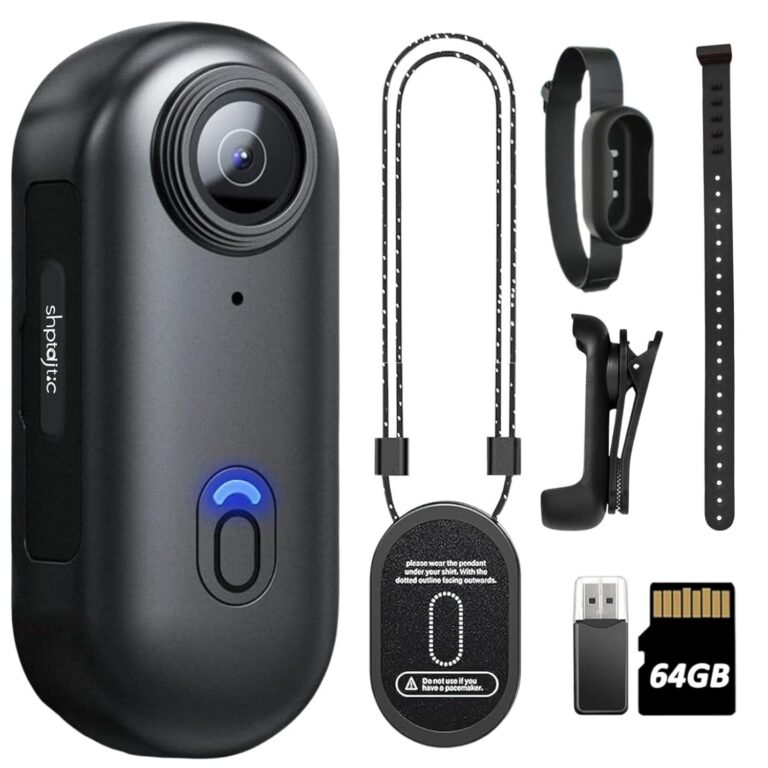 1080P Body Camera, Thumb Size Cam,Wearable Camera with 360°Rotatable Clip & Magnetic Clip,150 Minutes for recording,Take for Lecture, Traveling,Pet Walking and Outdoors...