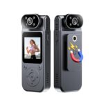 1080P Body Camera with Audio and Video Recording Wearable Body Cam Mini Video Camera Camcorder 180° Rotatable Lens Night Vision with Magnetic Back Clip for Personal Traveling...
