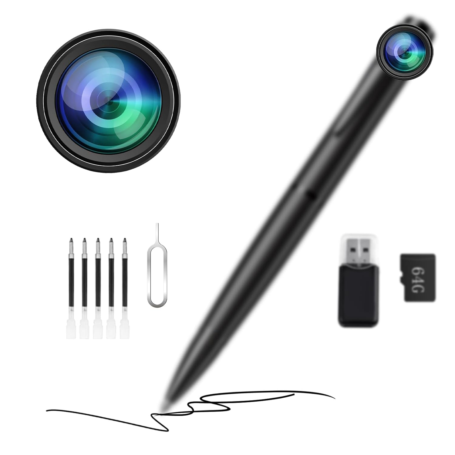 1080P Camera - Body Camera with 64G - Cam for HomeIndoor Security - Long Battery Life 1080P Camera - Body Camera with 64G - Cam for HomeIndoor Security - Long Battery Life