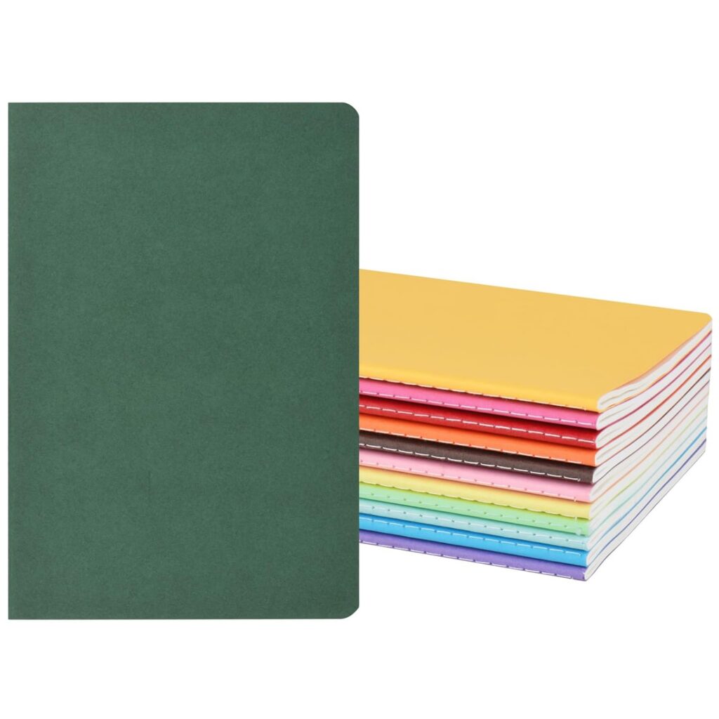 12 Pack ZCZN A5 Notebooks Journals for Travelers, Bulk Lined Notebook for Work, School Supplies, Writing Diary, 60 Pages/30 Sheets,8.3x5.5 inch Travel Journal Set (12 colors)