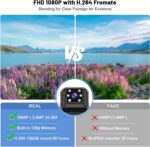 1.4 inch Screen Body Camera with Audio and Car Video Night Vision 1080P FHD Mini Police Portable Body Worn Cam Portable Small Personal Camcorder Sports Action Outdoor Video