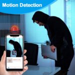 2K Mini Goose-Neck Security Camera Wireless with Magnetic Mount, Built-in Hotspot, Color Night Vision, Motion Detection, SD Card & Cloud Storage, Phone & PC Monitoring for Home...