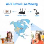 2K Mini Goose-Neck Security Camera Wireless with Magnetic Mount, Built-in Hotspot, Color Night Vision, Motion Detection, SD Card & Cloud Storage, Phone & PC Monitoring for Home...