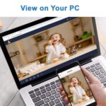 2K Mini Goose-Neck Security Camera Wireless with Magnetic Mount, Built-in Hotspot, Color Night Vision, Motion Detection, SD Card & Cloud Storage, Phone & PC Monitoring for Home...