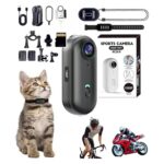 4K Mini Body Cam,Waterproof Pocket Sports Camera,Wearable POV Pro Thumb Camera,Hands Free Magnetic Motorcycle Cam,with Magnetic Clip for Bike Cycling,Vlogging Pet Walk Swim...