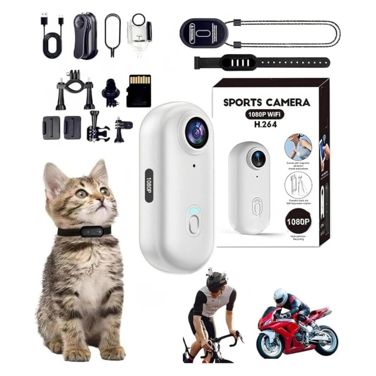 4K Mini Body Cam,Waterproof Pocket Sports Camera,Wearable POV Pro Thumb Camera,Hands Free Magnetic Motorcycle Cam,with Magnetic Clip for Bike Cycling,Vlogging Pet Walk Swim...