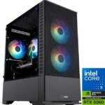 ABS Cyclone Aqua Gaming PC - Windows 11 - Intel Core 5 Processor 120 - GeForce RTX 5060 - DLSS 4 - AI-Powered Performance - 32GB DDR4 - 1TB M.2 NVMe