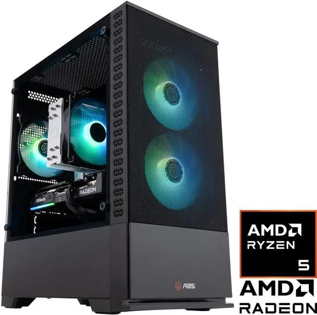 ABS Cyclone Ruby Gaming PC - Windows 11 - AMD Ryzen 5 9600X - Radeon RX 9060 XT 16GB - 32GB DDR5 6000 - 1TB M.2 NVMe SSD - CR9600X9060XT