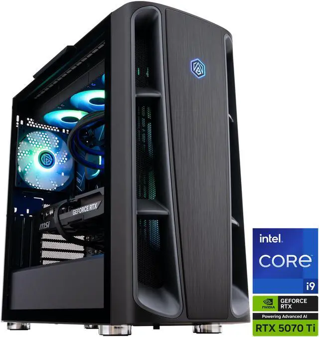 ABS Kaze II Aqua Gaming PC - Windows 11 - Intel Core i9-14900KF - RTX 5070 Ti 16GB - DLSS 4 - AI-Powered Performance - 32GB DDR5 6400 - 2TB M.2 SSD