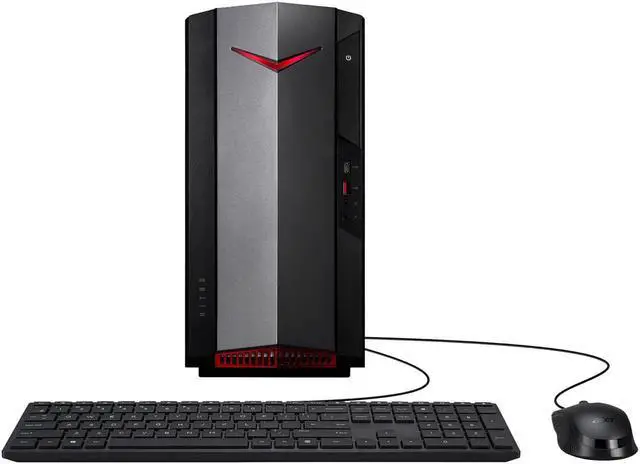 Acer Gaming Desktop Nitro 50 N50-640-UR12 Intel Core i5 12th Gen 12400 (2.50GHz) 16GB DDR4 1TB HDD 512 GB PCIe SSD NVIDIA GeForce RTX 3060 Windows 11
