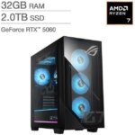 ASUS ROG GM700 58L Gaming Desktop - AMD Ryzen 7 8700F - NVIDIA GeForce RTX 5060 - 2TB SSD - Windows 11 Home