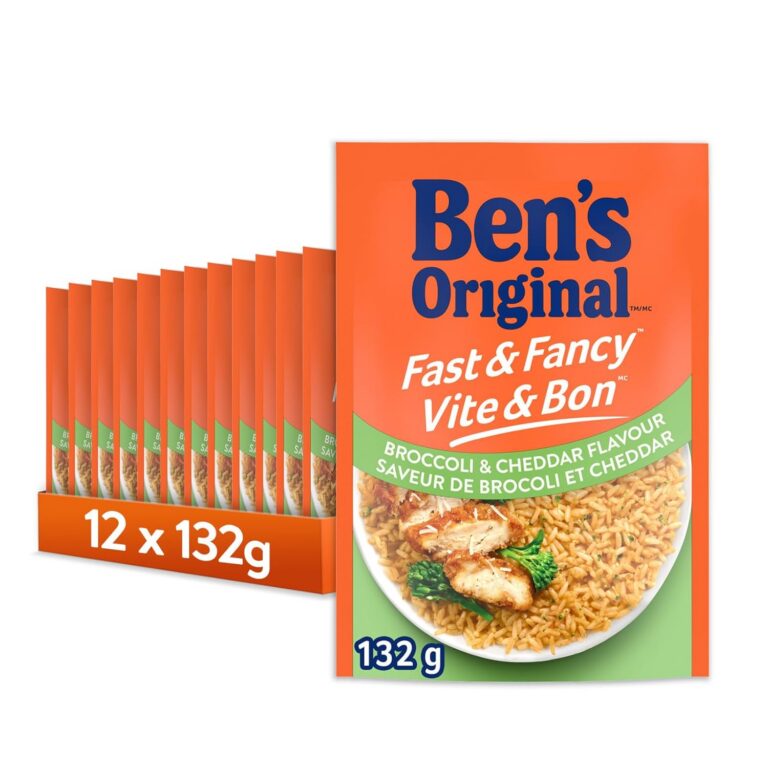 BEN'S ORIGINAL™ FAST & FANCY™ Broccoli & Cheddar Flavour Rice, 12PK CASE