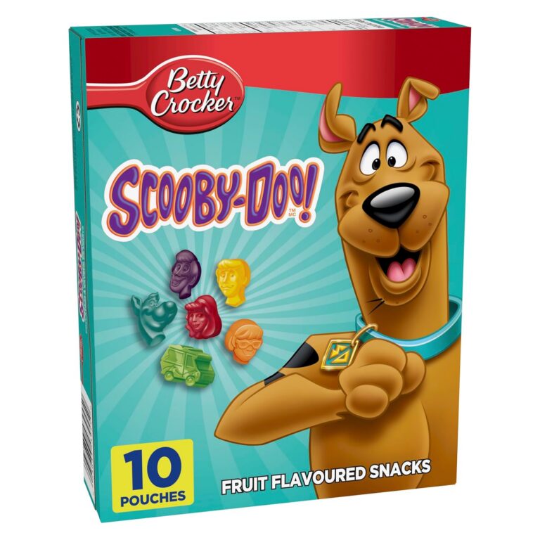 Betty Crocker Scooby Doo Fruit Flavoured Snacks, Pack of 10 Pouches, Fruit Flavoured Snacks