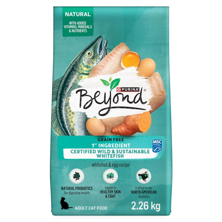 Beyond Grain Free Natural Dry Cat Food, Wild-Caught Whitefish & Free Run Egg - 2.26 kg Bag