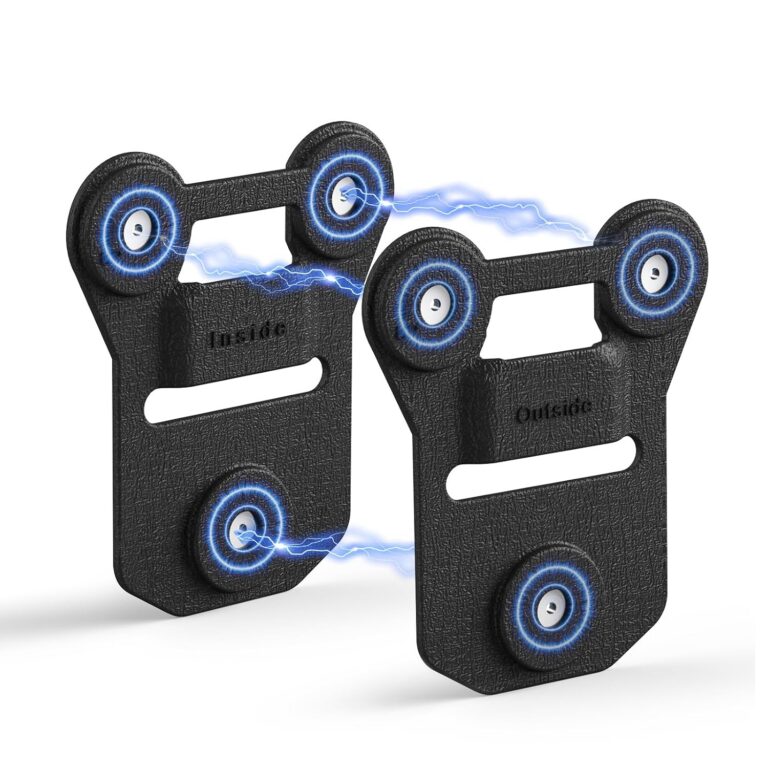 BOBLOV Body Camera Magnet Mount, 6pcs/8pcs Magnets Optional, Universal Magnetic Suction Back Clip, Make from Black Silica, Stick to Clothes for Universal All Brand Body Camera...