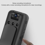 Body Camera, 1080P 155° Wide Angle Magnetic Body Video Recorder with Night Vision, Noise Canceling, for Meeting Records, Driving