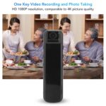 Body Camera, 1080P Body Worn Camera Video Recorder, Night Vision Wearable Camera with Clip, USB C Mini Security Camera for Riding, Home, Office