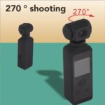 Body Camera, 1080P HD Camera Body Cam 270° Rotatable Anti Shaking with Mic Clip and Waterproof Shell for Outdoor Riding Diving