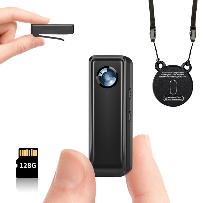 Body Camera 128GB, 4K 30FPS Action Camcorder, Hands Free Sports Camera with Magnetic Back Clip, Mini Body Cam POV Records with Audio and Video Recording for Traveling Cycling...