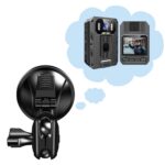 Body Camera Suction Cup Mount, Dash Cam Holder, 360° Adjustable Car Mount Windshield Window for Body Cam Model V6/F1
