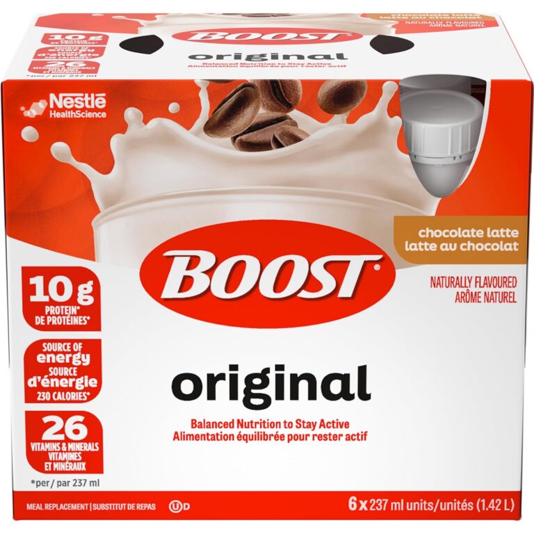 BOOST Original Meal Replacement Drink – Choc Latte, 24 Bottles, 6.1 kg