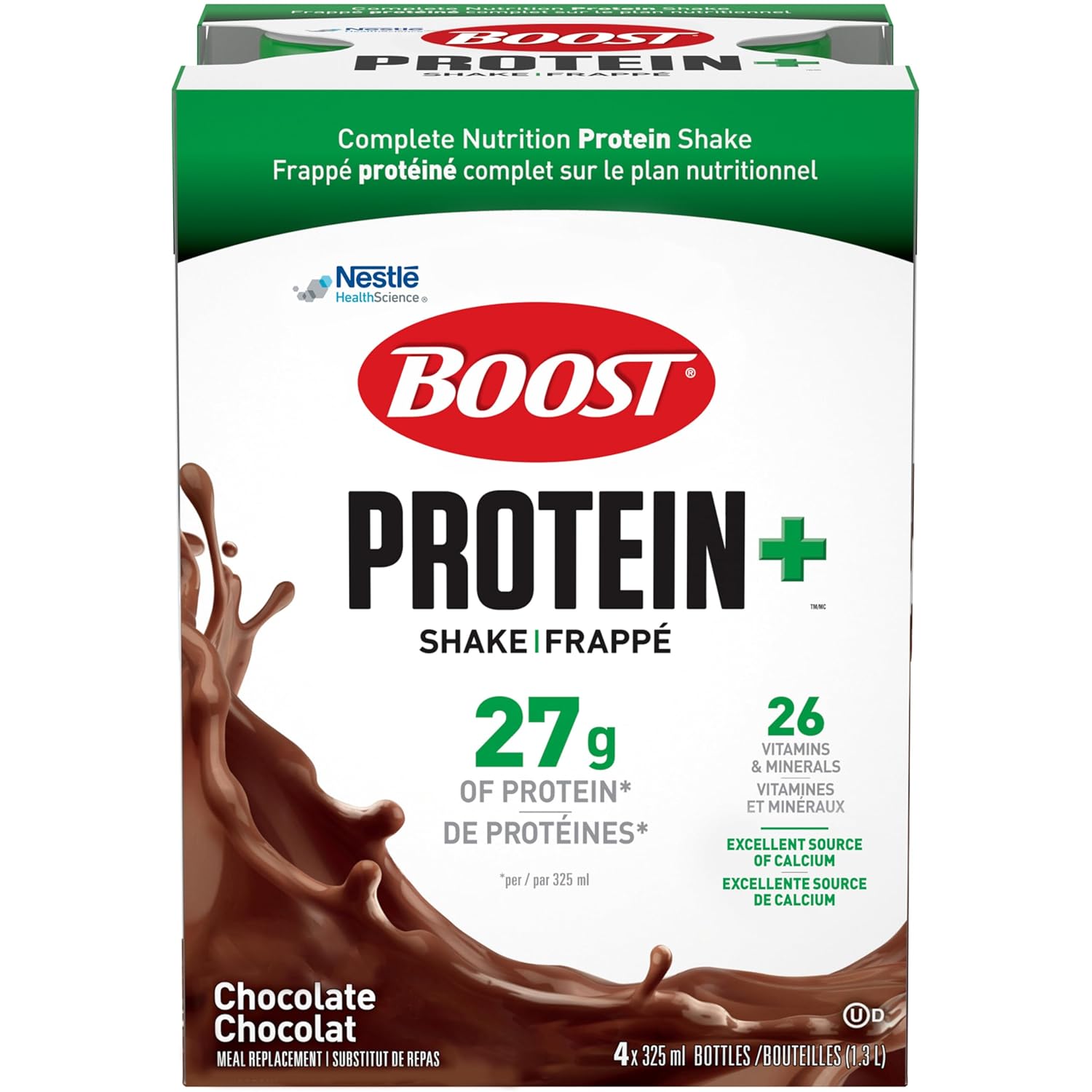 Boost Protein+ Chocolate Meal Replacement Shake, 4 x 325 ml Boost Protein+ Chocolate Meal Replacement Shake, 4 x 325 ml