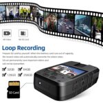 CAMMHD C8 2K/1296P Body Camera,11-12Hours Video Record,Night Vision Body Cam,IP67 Waterproof Data-encrypt Body Mounted Camera with 2pcs 360°Rotatable Clips for Police Law...