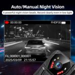 CAMMHD F6-256GB 4K Body Camera, 3400mAh Battery Work 12-14Hours,Waterproof IP68 Body Cameras with Audio and Video Recording H.265 Video Code Police Body Cam for Law Enforcement