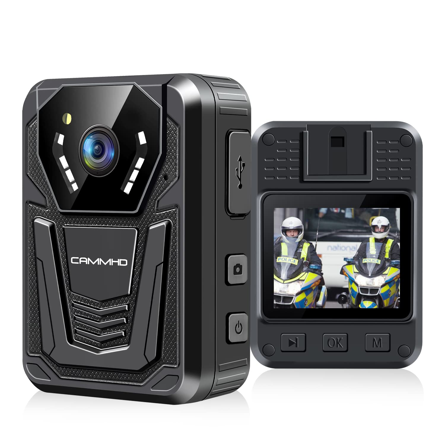 CAMMHD F6-256GB 4K Body Camera, 3400mAh Battery Work 12-14Hours,Waterproof IP68 Body Cameras with Audio and Video Recording H.265 Video Code Police Body Cam for Law Enforcement CAMMHD F6-256GB 4K Body Camera, 3400mAh Battery Work 12-14Hours,Waterproof IP68 Body Cameras with Audio and Video Recording H.265 Video Code Police Body Cam for Law Enforcement