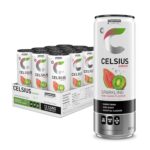 CELSIUS Sparkling Kiwi Guava, Zero Sugar Energy Drink, 355ml (Pack of 12)