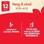 CERELAC Honey & Wheat With Milk Baby Cereal, Source of Iron & Essential Nutrients, Vegetarian, Certified Halal, Recyclable Canister, Resealable, 400 g