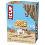 CLIF BAR Energy Bars, White Chocolate Macadamia Nut, Granola Bar, High in Protein, Contains 70% Organic Ingredients, 680 g (Pack of 10)