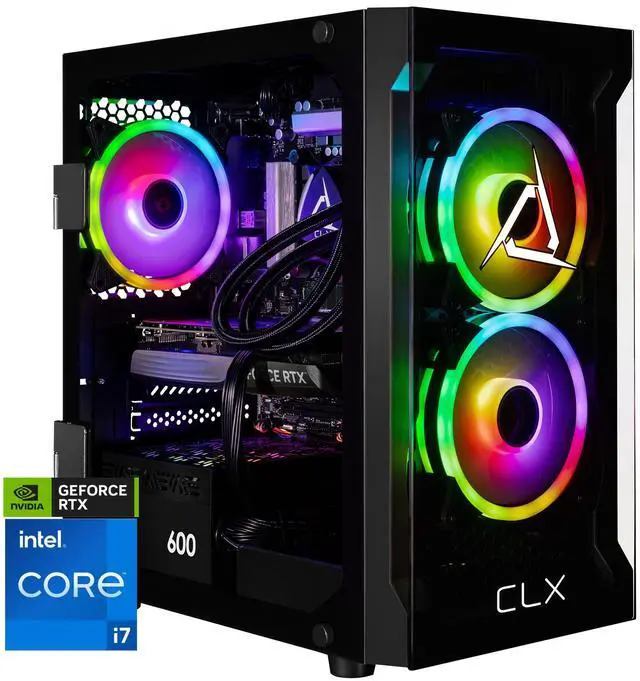 CLX Gaming Desktop - Intel Core i7 14700KF 3.4GHz 20-Core Processor, 32GB DDR5 Memory, GeForce RTX 4060 Ti 16GB GDDR6 Graphics 1TB NVMe M.2 SSD, 4TB