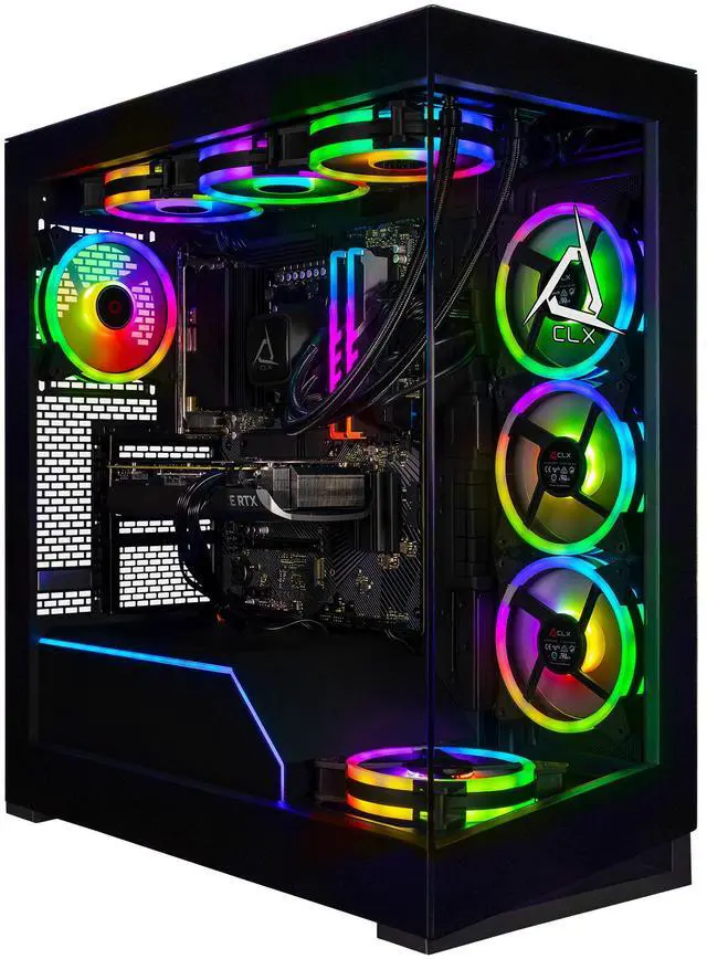 CLX Horus Gaming Desktop - AMD Ryzen 9 9950X 4.3GHz 16-Core Processor, 96GB DDR5 Memory, GeForce RTX 5080 16GB GDDR7 Graphics, 2TB NVMe M.2 SSD, 8TB