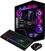 CLX Horus Gaming Desktop - Intel Core Ultra 9 285K 3.7GHz 24-Core Processor, 96GB DDR5 Memory, RTX 5090 32GB GDDR7 Graphics, 2TB NVMe M.2 SSD, 8TB