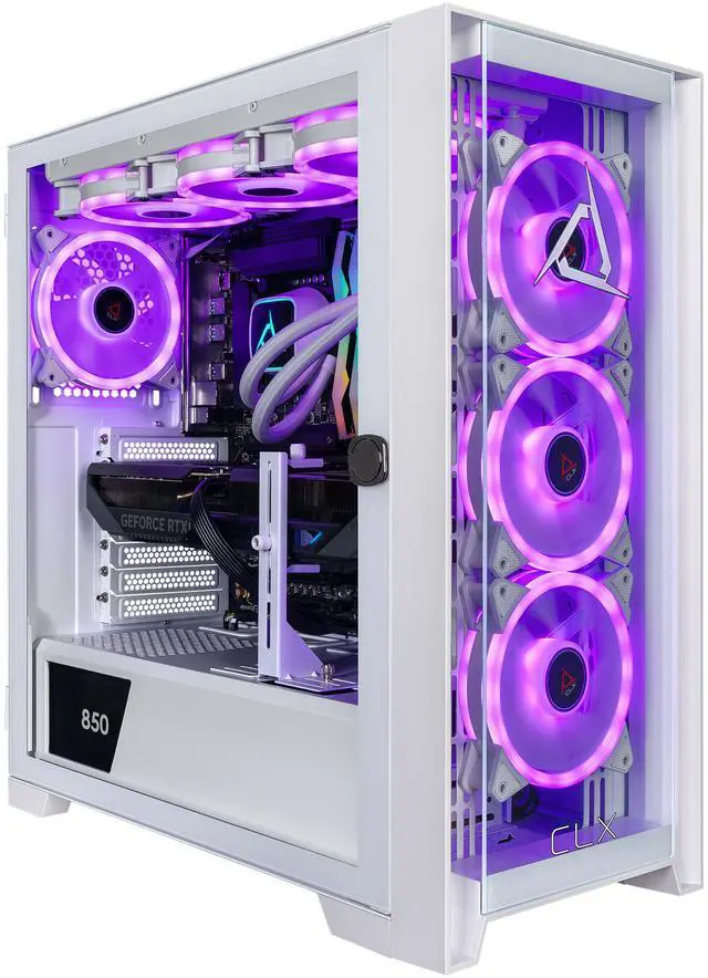 CLX SET Gaming Desktop - Intel Core Ultra 9 285K 3.7GHz 24-Core Processor, 64GB DDR5 Memory, GeForce RTX 5070 12GB GDDR7 Graphics, 2TB NVMe M.2 SSD,